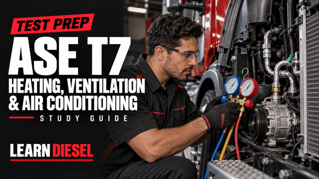 ASE T7 HVAC study guide cover
